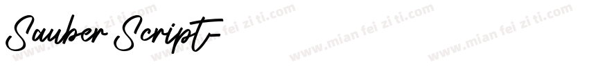 Sauber Script字体转换